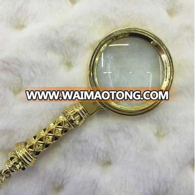 Wholesale gift magnifying glass key holder magnifying glass handheld high magnification HD magnifying glass